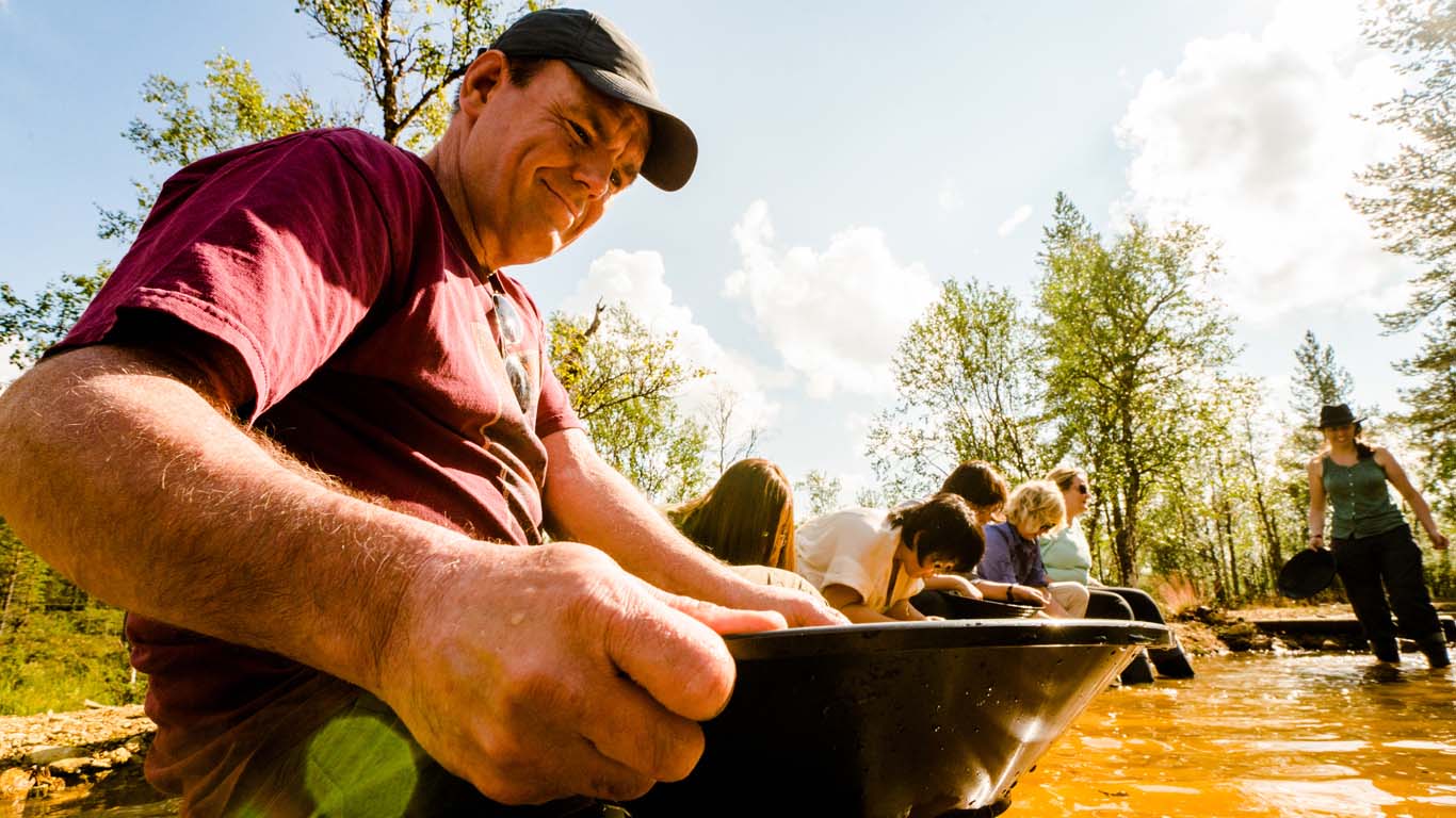 Gold panning