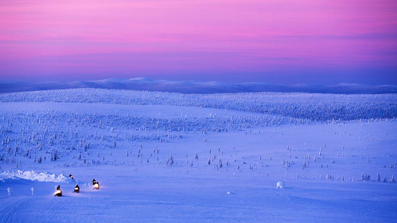 Snowmobile safari