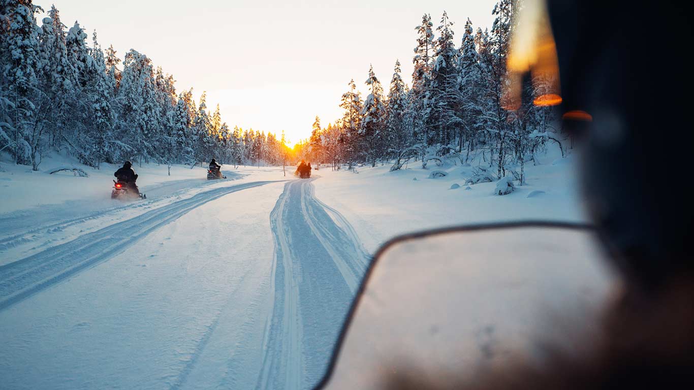 Snowmobile safari