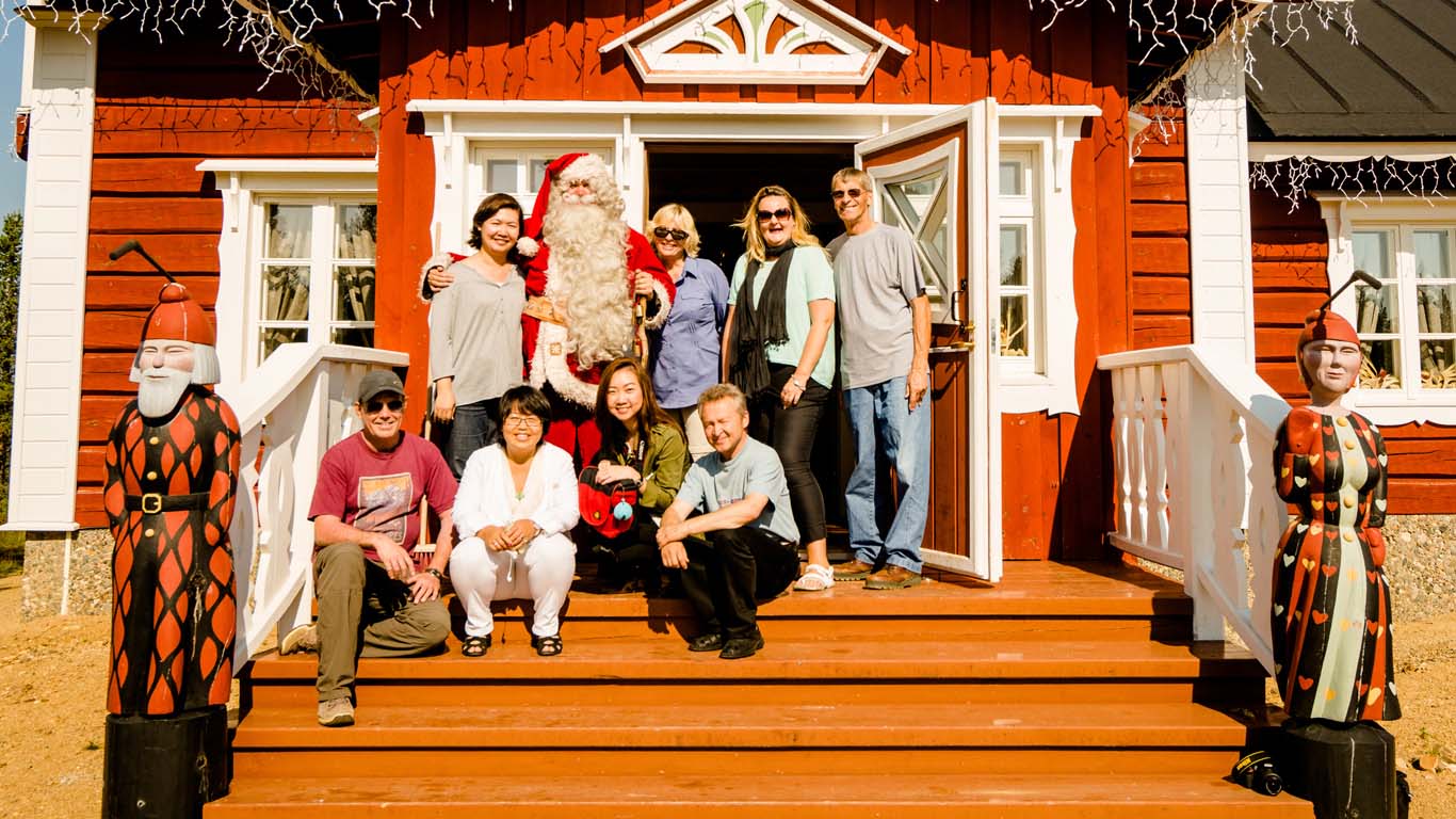 Visita à casa do Papai Noel